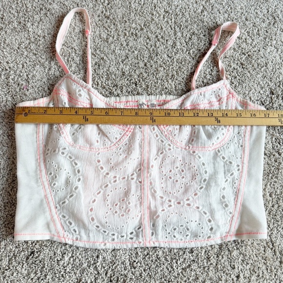 Free People Pop of Color Corset Top M - Picture 8 of 11